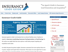 Tablet Screenshot of insuranceleadsguide.com